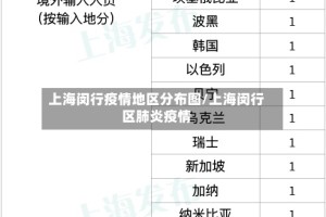 上海闵行疫情地区分布图/上海闵行区肺炎疫情