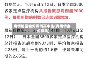 疫情地区会停课吗高中生(有疫情会停课吗)
