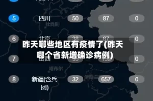 昨天哪些地区有疫情了(昨天哪个省新增确诊病例)