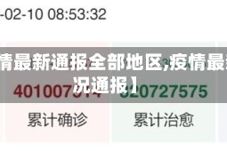 【疫情最新通报全部地区,疫情最新情况通报】