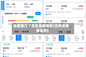 合肥哪几个地区是疫情区(合肥是疫情区吗)