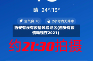 西安有没有疫情风险地区(西安有疫情吗现在2021)