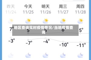 地区查询实时疫情情况/当地疫情查询