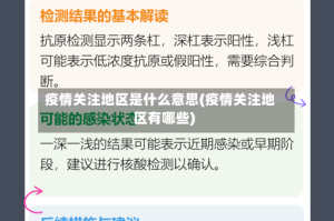 疫情关注地区是什么意思(疫情关注地区有哪些)