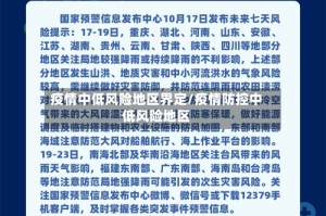 疫情中低风险地区界定/疫情防控中低风险地区