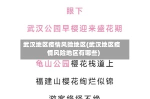 武汉地区疫情风险地区(武汉地区疫情风险地区有哪些)