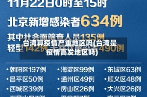 台湾算疫情严重地区吗(台湾是疫情高发地区吗)
