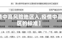 【疫情中高风险地区入,疫情中高风险区的标准】