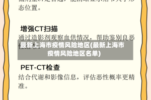 最新上海市疫情风险地区(最新上海市疫情风险地区名单)