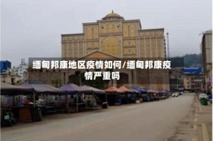缅甸邦康地区疫情如何/缅甸邦康疫情严重吗