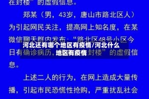 河北还有哪个地区有疫情/河北什么地区有疫情