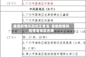 娄底疫情风险地区查询/娄底疫情风险等级地区名单