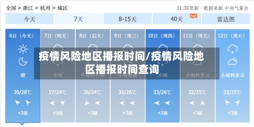 疫情风险地区播报时间/疫情风险地区播报时间查询-第2张图片