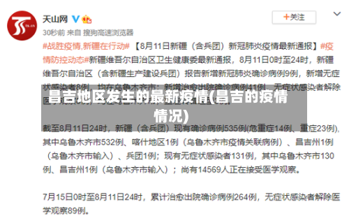 昌吉地区发生的最新疫情(昌吉的疫情情况)-第1张图片