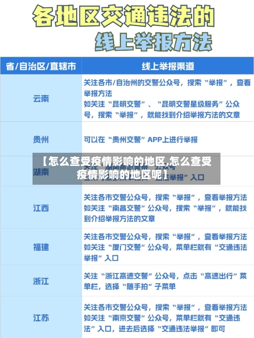 【怎么查受疫情影响的地区,怎么查受疫情影响的地区呢】-第1张图片