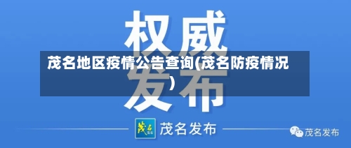 茂名地区疫情公告查询(茂名防疫情况)-第1张图片