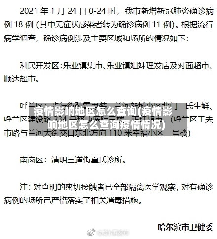 疫情影响地区怎么查询(疫情影响地区怎么查询疫情情况)-第2张图片