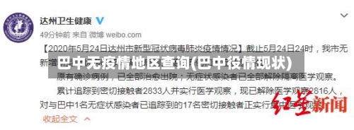 巴中无疫情地区查询(巴中役情现状)-第2张图片