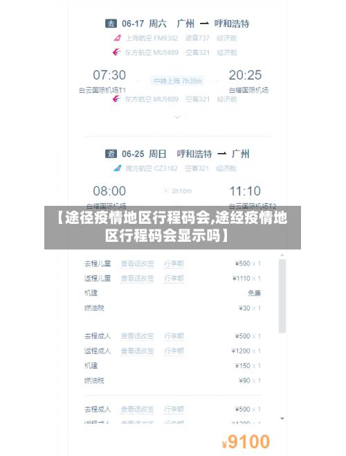 【途径疫情地区行程码会,途经疫情地区行程码会显示吗】-第3张图片