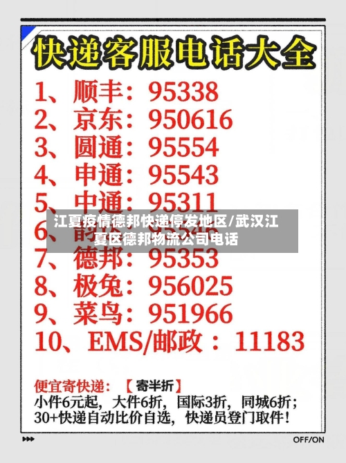 江夏疫情德邦快递停发地区/武汉江夏区德邦物流公司电话-第2张图片