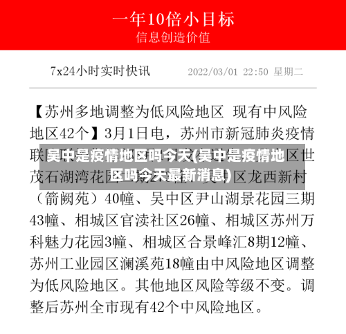 吴中是疫情地区吗今天(吴中是疫情地区吗今天最新消息)-第2张图片