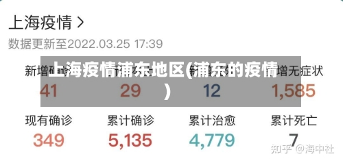 上海疫情浦东地区(浦东的疫情)-第1张图片