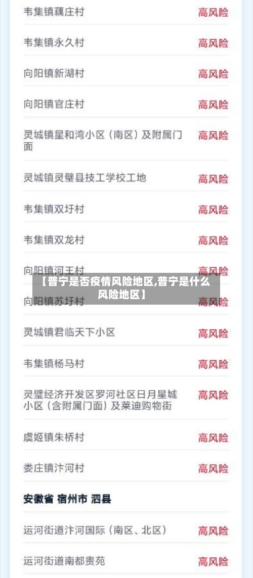 【普宁是否疫情风险地区,普宁是什么风险地区】-第1张图片