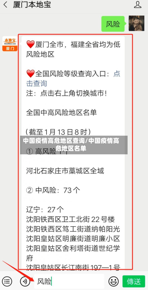 中国疫情高危地区查询/中国疫情高危地区名单-第1张图片