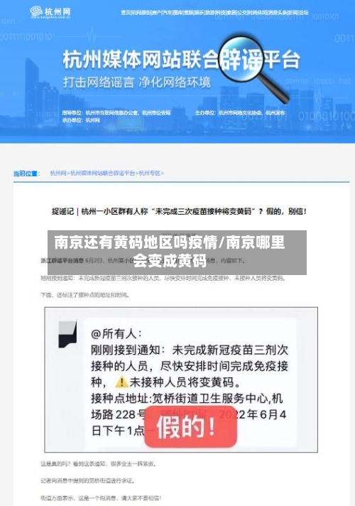 南京还有黄码地区吗疫情/南京哪里会变成黄码-第1张图片