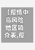 【疫情中高风险地区简介表,疫情中高区风险地区】-第2张图片