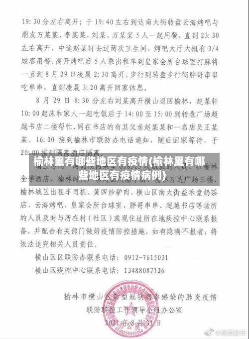 榆林里有哪些地区有疫情(榆林里有哪些地区有疫情病例)-第1张图片