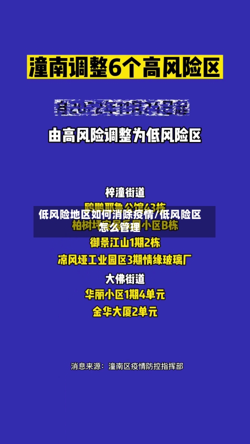 低风险地区如何消除疫情/低风险区怎么管理-第1张图片