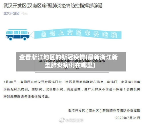 查看浙江地区的新冠疫情(最新浙江新型肺炎病例在哪里)-第2张图片