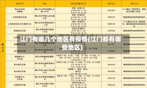 江门有哪几个地区有疫情(江门都有哪些地区)-第3张图片