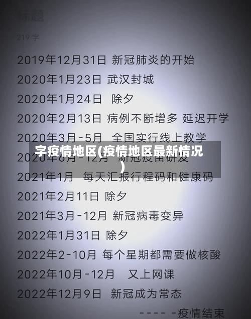 字疫情地区(疫情地区最新情况)-第2张图片