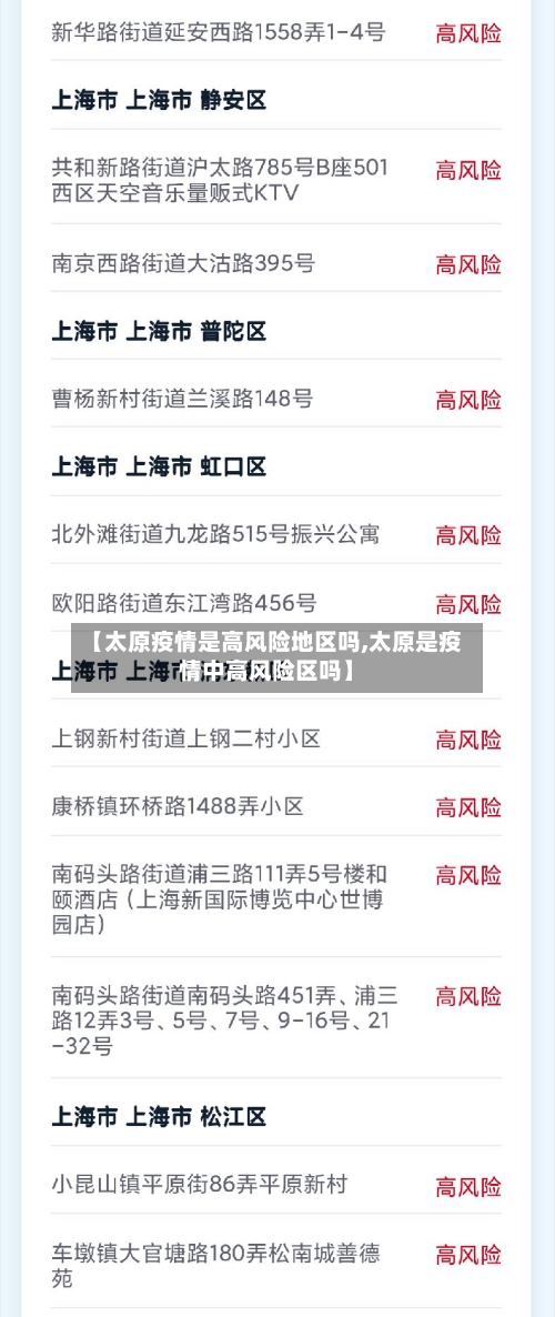 【太原疫情是高风险地区吗,太原是疫情中高风险区吗】-第3张图片
