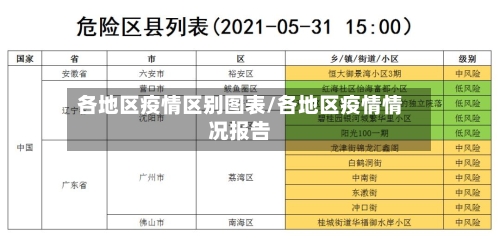 各地区疫情区别图表/各地区疫情情况报告-第1张图片