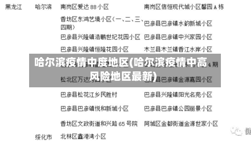 哈尔滨疫情中度地区(哈尔滨疫情中高风险地区最新)-第1张图片