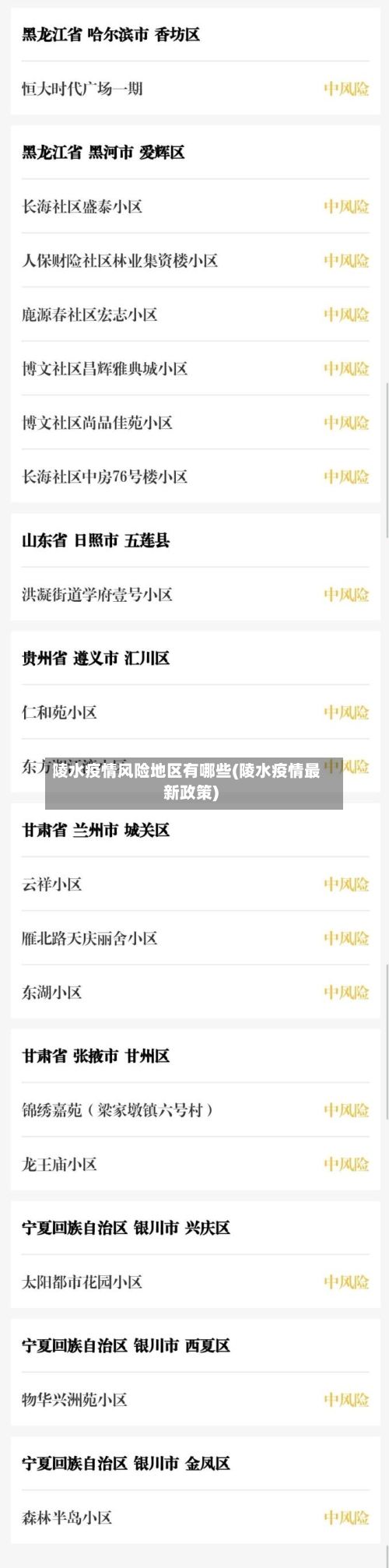 陵水疫情风险地区有哪些(陵水疫情最新政策)-第2张图片