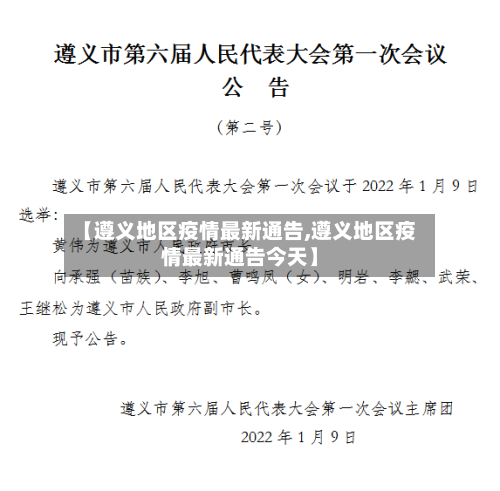 【遵义地区疫情最新通告,遵义地区疫情最新通告今天】-第1张图片