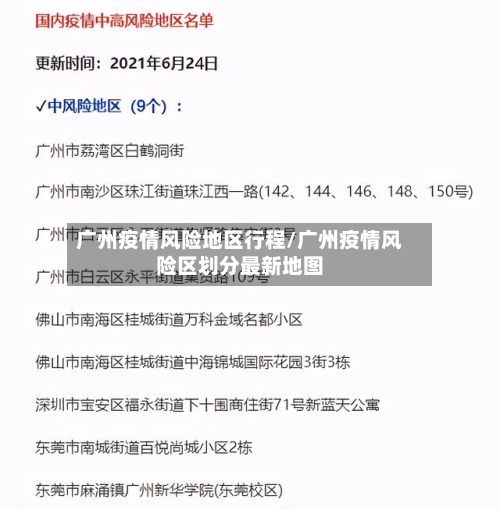 广州疫情风险地区行程/广州疫情风险区划分最新地图-第1张图片